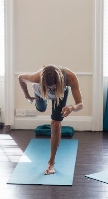Caroline Reid Scaravelli-inspired yoga Virabhadrasana 3