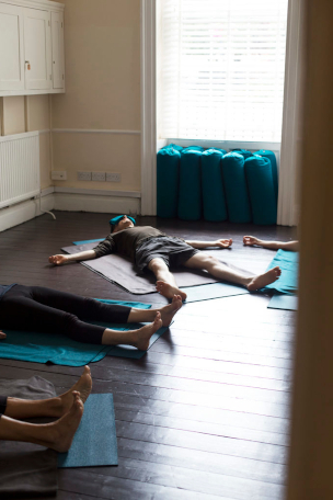 Caroline Reid Scaravelli-inspired yoga Savasana